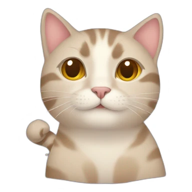 cat with stars sticker