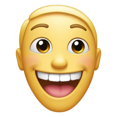 happy face with big smile with blush sticker