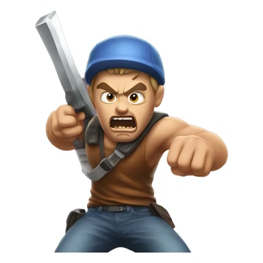 Gamer raging sticker