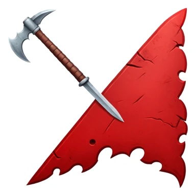 bannière de guerre déchirée et ensanglantée sticker