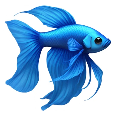blue betta fish sticker