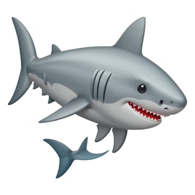 Crea un tiburón con corazón sticker