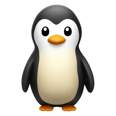 beige plush penguin sticker