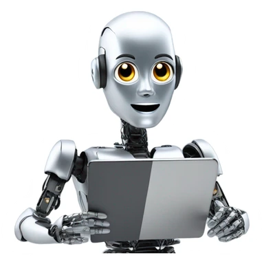 roboter like chat gpt sticker