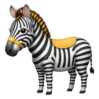 Zebra with underwear emoji  sticker