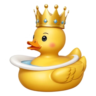Mix these emojis 🐥👑🚽 sticker