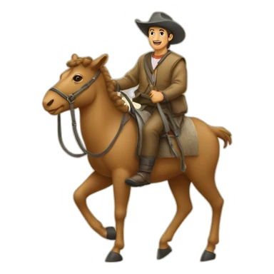  tebboune sur un chameau sticker