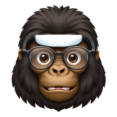 Gorillas with glasses sticker
