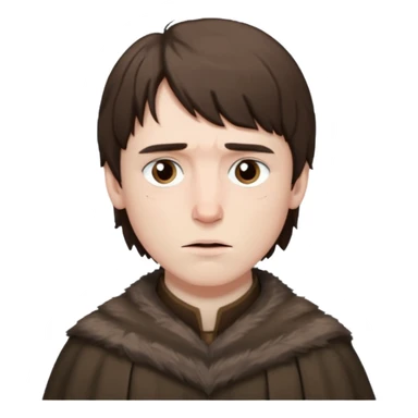 Bran Stark
 from Games of throne character face only front face sticker