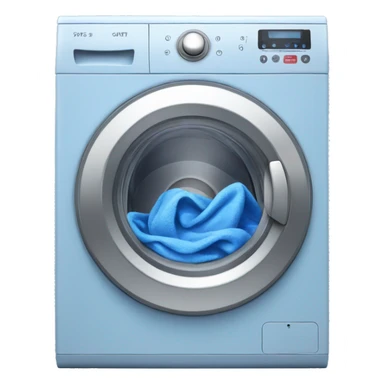 Blue Washing machine  sticker