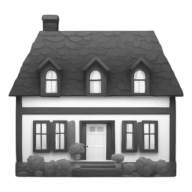 black and white home icon sticker