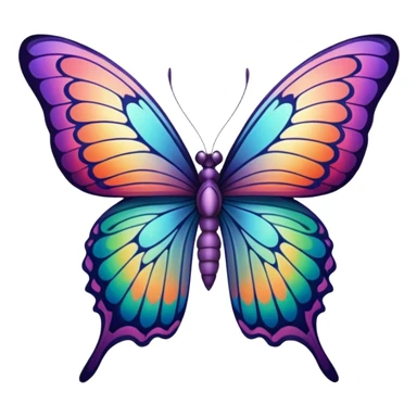 Symmetry Butterfly sticker