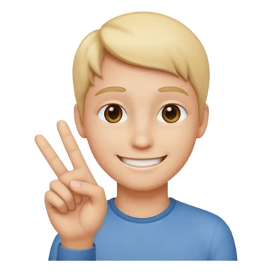 ok hand gesture with a subtle smiley face sticker