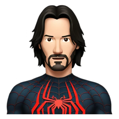Keanu Reeves as Spiderman sticker