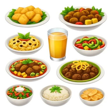 Jamaican dishes  sticker