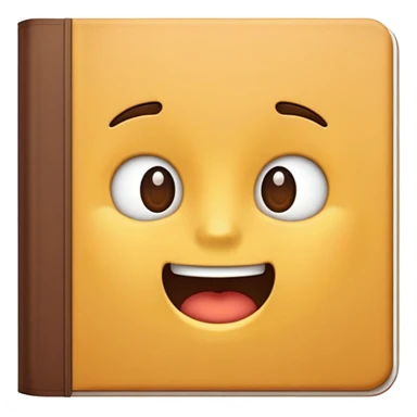 could you make me a journal emoji with a brown cover opened sticker