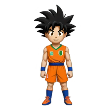 Son Goku portant le maillot de l'Algérie sticker