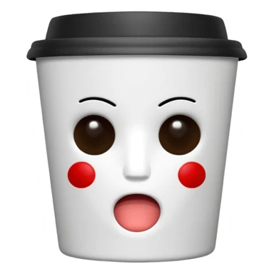coffee cup no face sticker