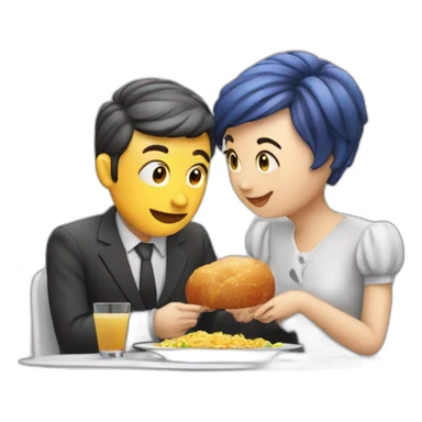 big data dinner date sticker