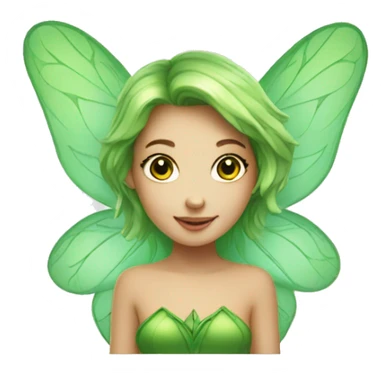 Little green fairy sticker