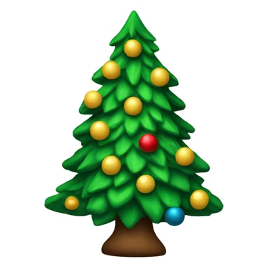 Christmas tree sticker