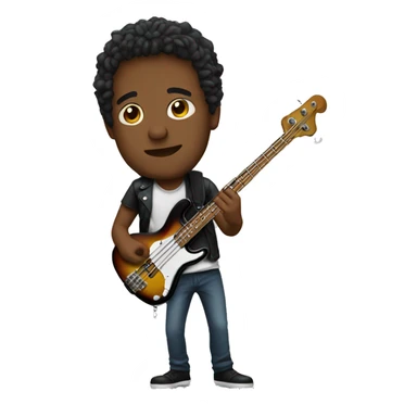 Bass guitarist  sticker