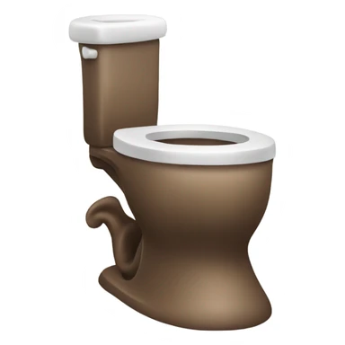 Happy Poop in toilet sticker