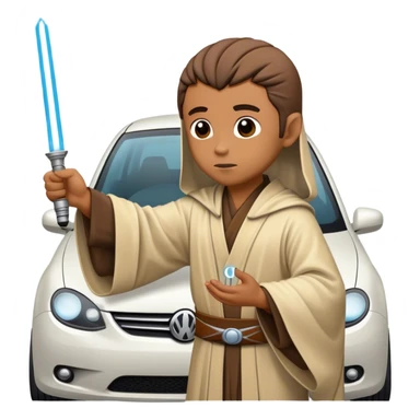 Jedi blessing a car sticker