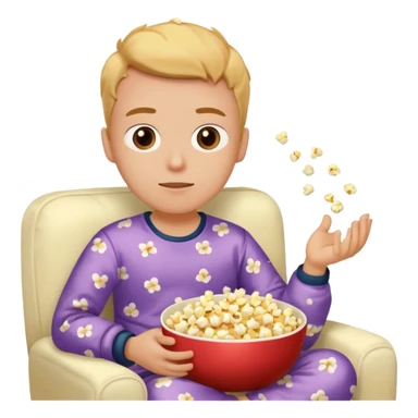 person watching a movie in their living room sticker