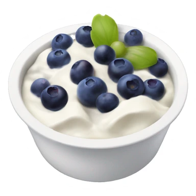 yoghurt bowl with grapes and blueberries on top sticker