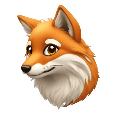 cute fox face sticker