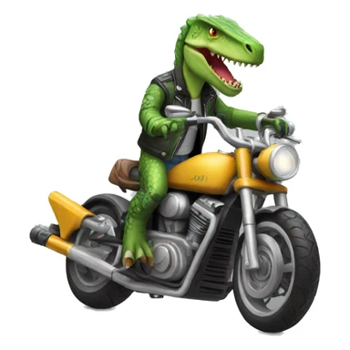 cool dino motorcycle sticker