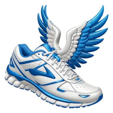 Brooks running sneakers with wings on them sticker