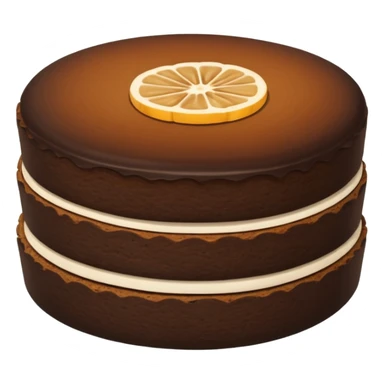 sliced pu-erh tea cake showing dark interior, minimalistic and clear sticker