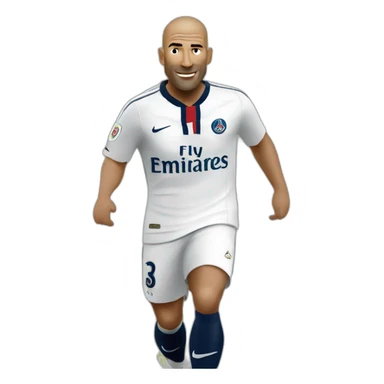 Zidane psg sticker