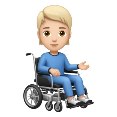 person in motorized wheelchair sticker