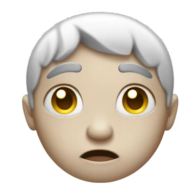 Crying emoji doing peace sign sticker