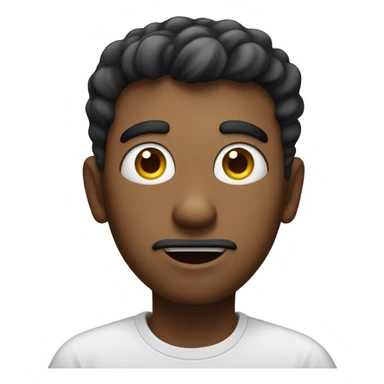 man, surprised, idea, asking sticker