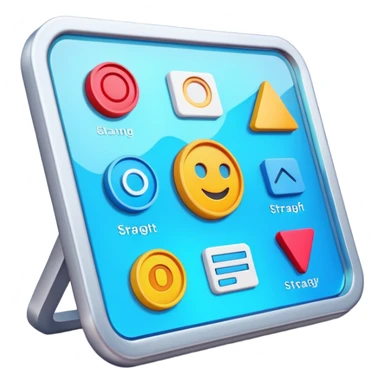 3d visual strategy board sticker