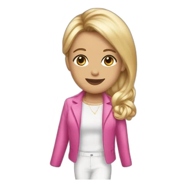 girly pop macron sticker