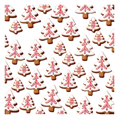 Christmas girly wallpaper with trees cookies chilling all in red colour sticker