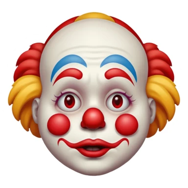 Sad clown emoji sticker