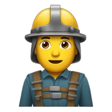 MINERO con casco sticker