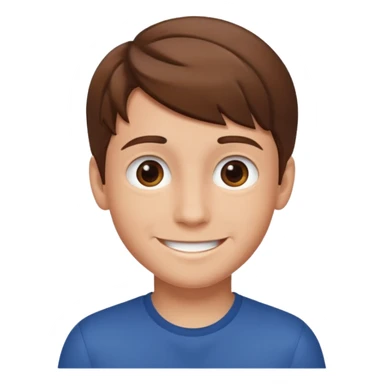 A boy sketch smiling sticker