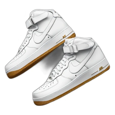 nike white air force ones sticker