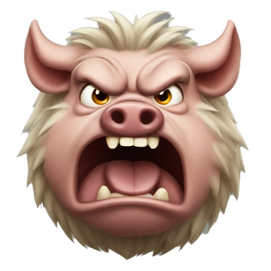 angry hog sticker