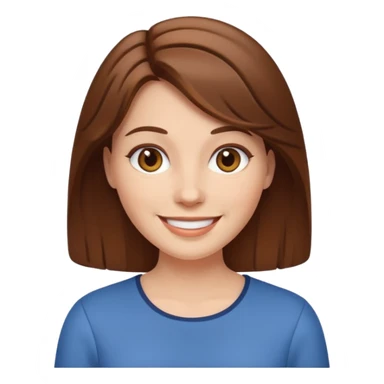 Fat brown haired white woman sticker