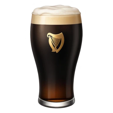pint of guinness with flat top sticker