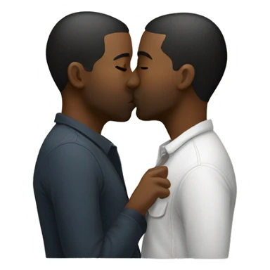 two guys kissing sticker