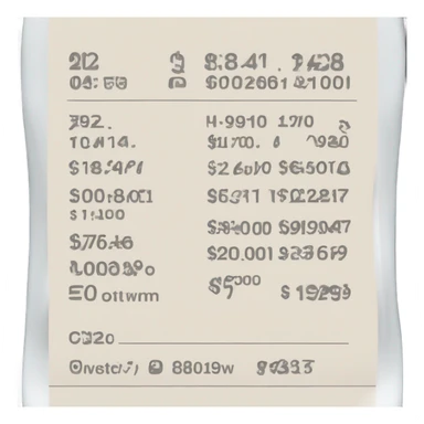 receipt a phone sticker